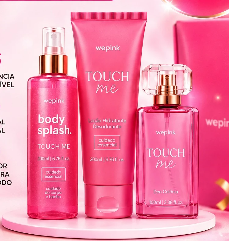 Kit Touch Me com três produtos